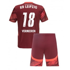 RB Leipzig Arthur Vermeeren #18 Dětské Venkovní dres komplet 2024-25 Krátký Rukáv (+ trenýrky)